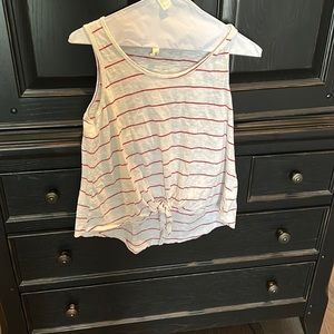 🥰ladies size medium Wishlist red and white striped tank
